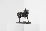 Untitled by Jean-François-Théodore Gechter, patinated bronze, on a naturalistic base signed and dated 'TH Gechter 1841', sold Mar 2025