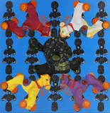 Marco Perego, Untitled, mixed media on canvas 160 x 160cm