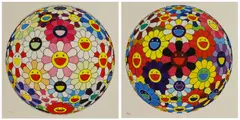 Untitled by Takashi Murakami, individually numbered '17/200' and '31/200' in pencil l.l., sold Mar 2025