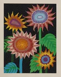 Yayoi Kusama, Untitled, 'Flowers' lithograph in colours