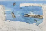 Philip Jones, Untitled, oil on paper 52 x 72.5cm Exhibited: Ainscough Contemporary Art
