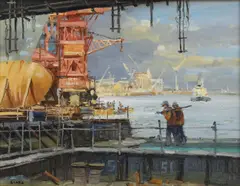 John Lines, Untitled, oil on board 27 x 35cm