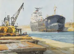 John Lines, Untitled, oil on canvas board 22 x 30cm