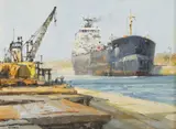 John Lines, Untitled, oil on canvas board 22 x 30cm