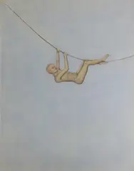 John Davies, Untitled, pastel and mixed media 149 x 121cm Exhibited: The British Council