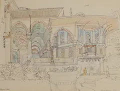 Sheila Robinson, Untitled, pen and ink and coloured crayon 21.5 x 29cm