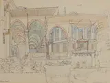 Sheila Robinson, Untitled, pen and ink and coloured crayon 21.5 x 29cm
