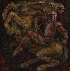 Richard Wallace, Untitled, oil on canvas 51 x 51cm