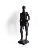 Mari Andriessen, Untitled, Standing female nude bronze with rich brown patination