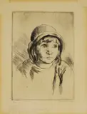 Leon Underwood, Untitled, 'Wendy' etching