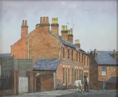 Christopher Hall, Untitled, oil on board 26 x 31cm Provenance: With Arthur Ackermann & Sons