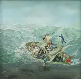 David Eustace, Untitled, oil and acrylic on board 30 x 34cm Provenance: With Hutson Gallery