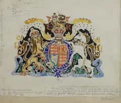 Untitled by Laura Knight, watercolour over pencil with extensive annotation 20.5 x 24.5cm, sold Mar 2025