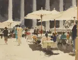 John Yardley, Untitled, watercolour over pencil 28.5 x 36.5cm Provenance: With the Catto Gallery