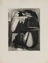 Graham Sutherland, Untitled, 1936 etching and aquatint plate 20 x 15cm