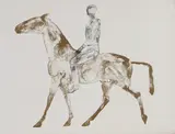 Elisabeth Frink, Untitled, 'Horse and Rider' lithograph in colours