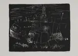 John Piper, Untitled, an 18th Century Church Among the Quarries' (Levinson 137) lithograph