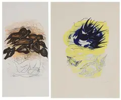 Ceri Richards, Untitled, both signed and dated 'Ceri Richards 70' in pencil l.r.