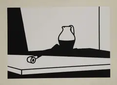 Untitled by Patrick Caulfield, 'Pipe and Jug' screenprint, sold Mar 2025