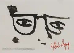 Untitled by Gilbert&George, ink wash, sold Mar 2025