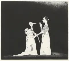 Untitled by David Hockney, 1969 etching and aquatint, sold Mar 2025