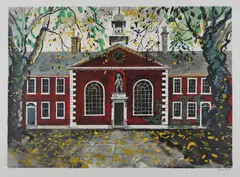 John Piper, Untitled, ‘The Geffrye Museum’ (Levinson 379) screenprint in colours
