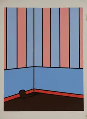 Patrick Caulfield, Untitled, 'Pipe' screenprint in colours