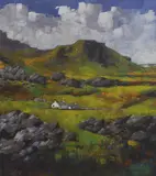 Arthur Stranraer Mull, Untitled, mixed media on textured paper 54 x 47cm