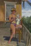 Nadezhda Chernikova, Untitled, oil on board 49 x 35cm