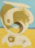 Salvador Dalí, Untitled, 1974 ( Michler & Löpsinger 645) drypoint etching and lithograph in colours with embossing