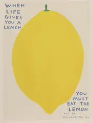 Untitled by David Shrigley, 2021 offset lithograph in colours from an open edition sheet 80 x 60cm, sold Mar 2025