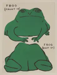 Untitled by David Shrigley, 2021 offset lithograph in colours, sold Mar 2025
