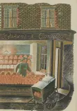 Eric Ravilious, Untitled, 'Bakers and Confectioners' lithograph in colours
