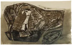 Peter Lanyon, Untitled, as well as additions of pencil