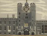 Edward Bawden, Untitled, 'St James's Palace' (MG 072) linocut in colours