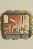 Eric Ravilious, Untitled, Fireworks lithograph in colours