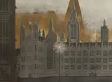 Edward Bawden, Untitled, 'The Palace of Westminster' (MG 068) linocut in colours