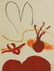 Untitled by Roger Hilton, charcoal, sold Apr 2025