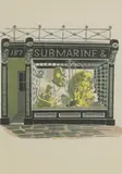 Eric Ravilious, Untitled, 'Submarine Engineer' lithograph in colours