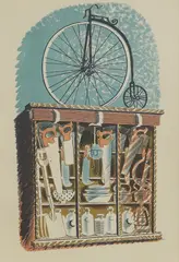 Untitled by Eric Ravilious, 'Hardware' lithograph in colours, sold Apr 2025