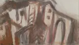 David Bomberg, Untitled, charcoal and pastel 24 x 42cm David Bomberg made several significant trips to Ronda