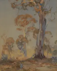 Untitled by Hans Heysen, watercolour 38 x 31cm, sold Apr 2025