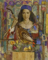 Goyo Dominguez, Untitled, oil on board 100 x 81cm