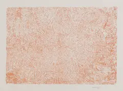 Untitled by Mark Tobey, 'Mandarin Flowers' lithograph in colours, sold Apr 2025