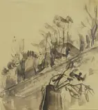 Gwen John, Untitled, pen and ink and wash 18 x 16.5cm Provenance: Acquired 1950/51 in Meudon