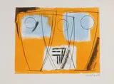 Barbara Hepworth, Untitled, 'Three Forms' lithograph in colours