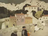 Mary Fedden, Untitled, ‘Oppede le Vieux’ lithograph in colours