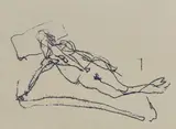 Tracey Emin, Untitled, a limited edition print from the Royal Academy Summer Exhibition 2014 sheet 37.5 x 43cm