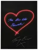 Tracey Emin, Untitled, 'The Kiss Was Beautiful' offset lithograph in colours