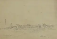 Untitled by L. S. Lowry, pencil 23 x 31.5cm, sold Apr 2025